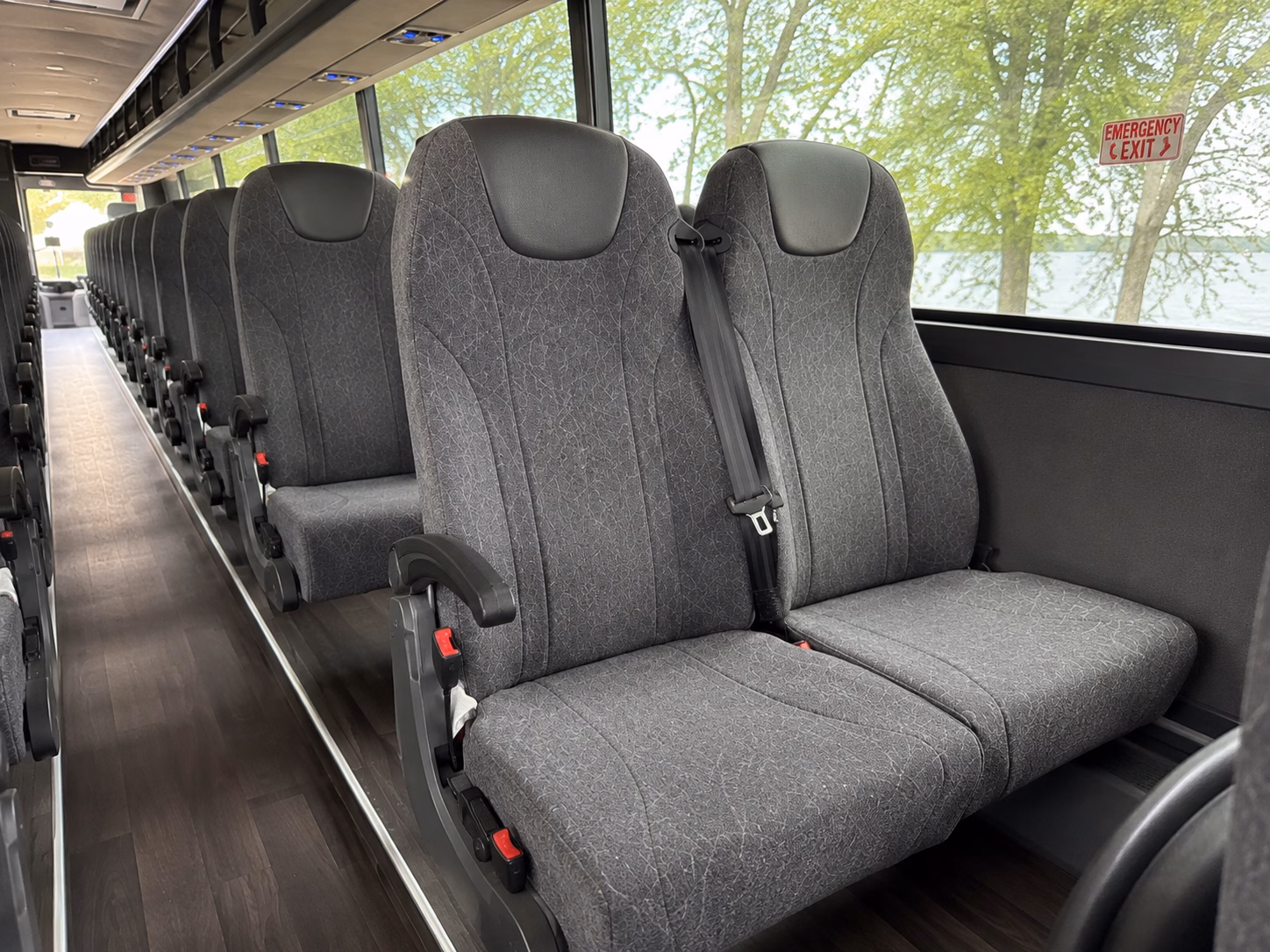 paterson charter bus rental interior