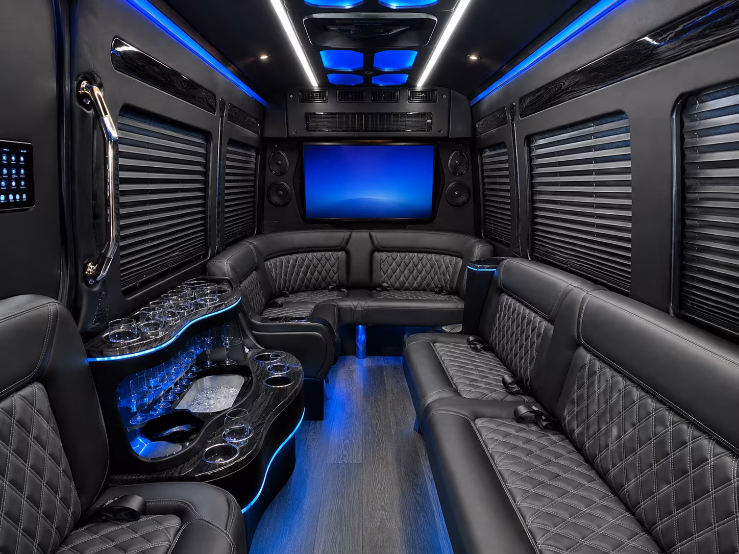 yonkers 50 passenger party bus interior